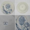 Ancienne assiette creil et montereau service tulipes 1