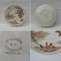 Ancienne assiette plate scene champetre samaritaine 1