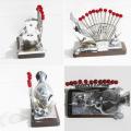 Benjamin rabier service a escargots art deco en metal chrome muni de ses douze piques 1