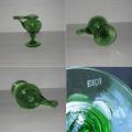 Bougeoir verre vert biot 1a