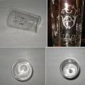 Verre cristal lettre i 1